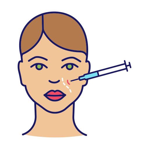 Nasolabial folds icon