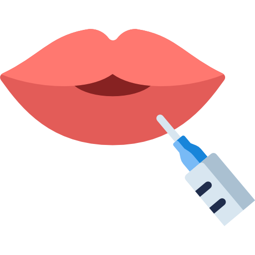 Lip filler icon